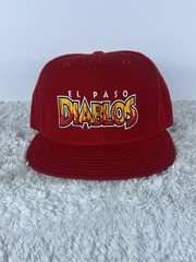 Vintage 90’s El Paso Diablos New Era Fitted Baseball Hat Cap Size 7 1/8 NWOT