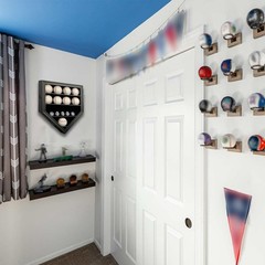 Baseball Display Case, Shadow Box for Sports Collectibles Lockable Wall Mount