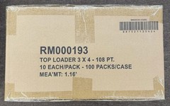 Fanatics 108pt Top Loaders CASE 100x 10ct Packs = 1000x Toploaders!