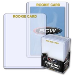 100 BCW Topload ROOKIE Card Holders 3×4 For Trading Gaming Sport Rigid Sleeves