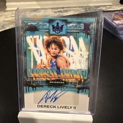 2023-24 Panini Court Kings Dereck Lively II Fresh Paint Violet Auto /49 RC Mavs