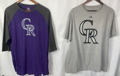 COLORADO ROCKIES Nike & Majestic Men’s Lot of 7 Size XL Shirts (6) XL & (1) L