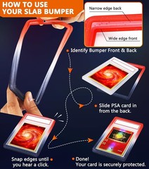 HOT Hard TPU Gradient Slab Bumper Guard Edge Protector Frame For PSA Graded Card