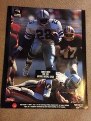 Emmitt Smith Planet Reebok National Football League 1993 MVP Poster Mint 1994