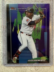 2026 Topps Finest Jose Ramirez Purple XFractor /75 Common #61 Guardians