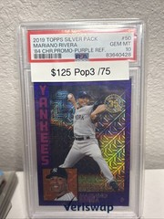 2019 Top Silver Pack Mariano Rivera 1984 Chrome Promo Purple Refractor /75