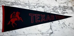 1950’s TEXAS TECH TEAM FOOTBALL PENNANT