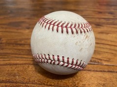 Gleyber Torres Tigers Game Used SINGLE Baseball 4/29/2025 Astros Gusto Hit #889