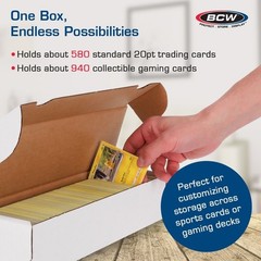 10 BCW 660 Count Corrugated Cardboard Boxes Baseball Trading Cards Storage DEAL
