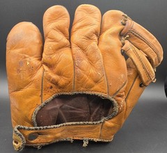 Pee Wee Reese Vintage Baseball Glove Leather Mitt Classic Early Style