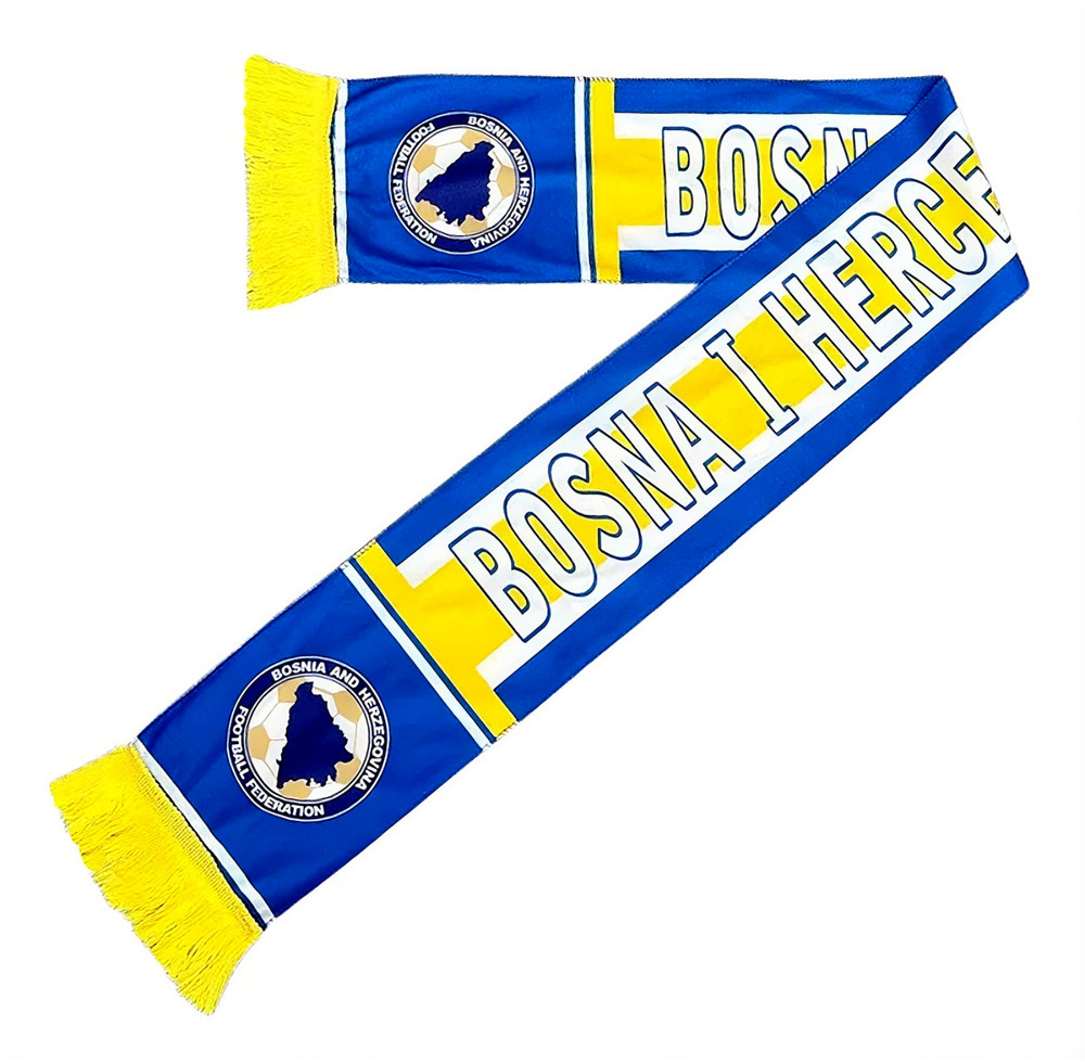 Bosnia and Herzegovina National Team Soccer Scarf – Football Polar Fleece Wrap &