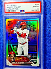 2023 Jordan Walker Topps Series 2 Rainbow Foil Rookie #344 PSA 10 GEM RC 🐦🐦🐦