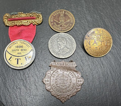 FIVE LATE 1800’S TURNFEST GERMAN AMERICAN FITNESS ITEMS N139