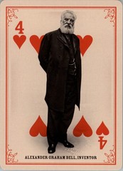 2013 Panini Golden Age Playing Cards Insert #2 Alexander Graham Bell