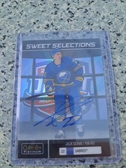 2022-23 O-Pee-Chee Platinum Sweet Selections Auto Jack Quinn #SS-8 – Sabers