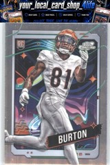 2024 Topps Chrome Cosmic #120 Jermaine Burton Rookie Cincinnati Bengals