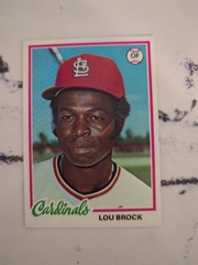Lou Brock 1978 Topps Baseball Card St Louis Cardinals