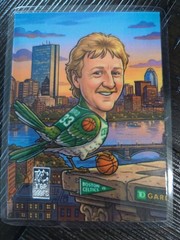 Larry Bird Fan Art Basketball Card Celtics 1 Grain Silver .999 FS Air