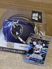 Ed Reed Signed Baltimore Ravens 2024 Speed Mini Football Helmet. BECKETT AUTHENT