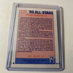 1990-91 Fleer – All-Stars David Robinson #10 Combo Ship Available