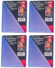 100 Ultra Pro 3-1/2 x 5-1/8 Toploaders Oversized Photo Rigid Card Sleeves mtg