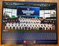 2024 Milwaukee Brewers Team Photo and 2025 Magnetic Schedule SGA 9/27/2024