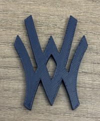 West Virginia Full Size Raised 3-D Batting Helmet Logo. 2” Tall. See Details!