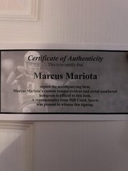Marcus Mariota Signed Autographed Titans Nike Jersey Blue