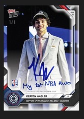 Keaton Wagler-#5 Pick 2025-26 NBA Topps NOW-Card KWAG Chance At 1/1 Auto Presale