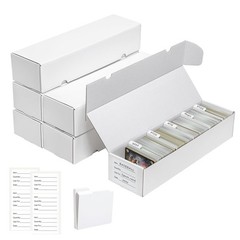 Trading Card Storage Box | 6 Pack • 1100 Count Bulk Card Storage Box | with D…