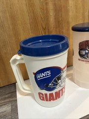 Vintage NFL Aladdin New York Giants Mug 20oz And Super Bowl Mug Set
