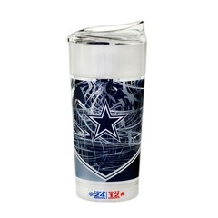 Dallas Cowboys 24Oz Vacuum Insulated Stainless Steel Tumbler Mug W/Lid NFL New
