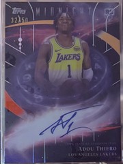2025-26 Topps Midnight – Adou Thiero Moonrise /50 ON CARD RC AUTO