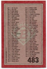 1989 Bowman #483 Checklist 243-363 (Ken Griffey Jr. Ken Griffey Sr. #259) #3