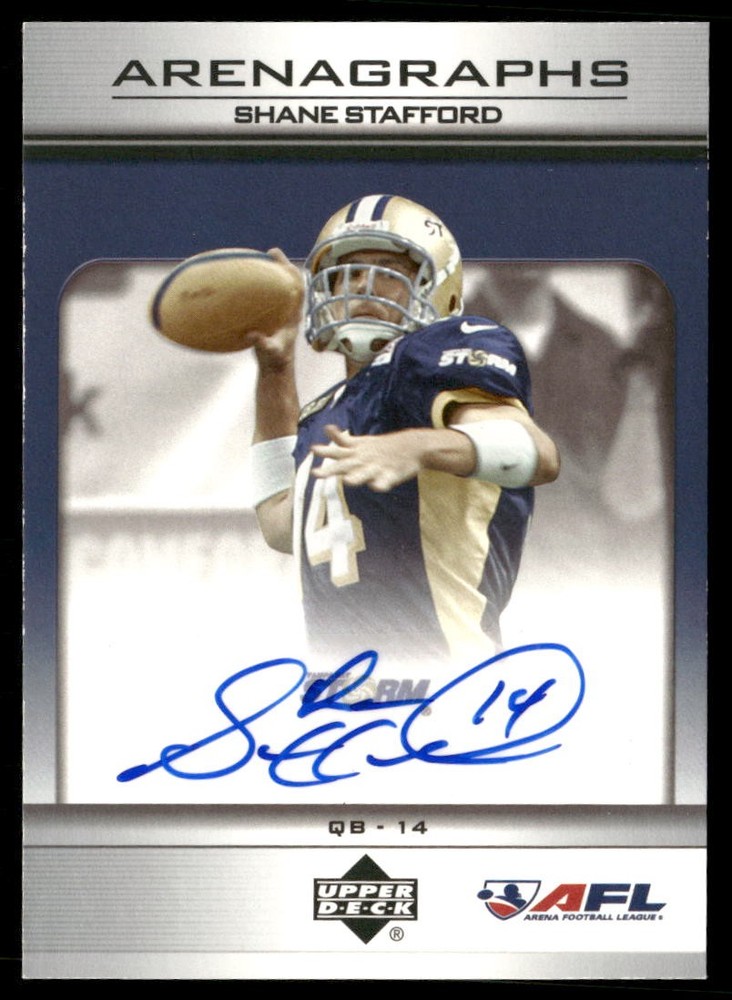 Shane Stafford 2006 Upper Deck AFL Arenagraphs #AG-SH – Tampa Bay Storm