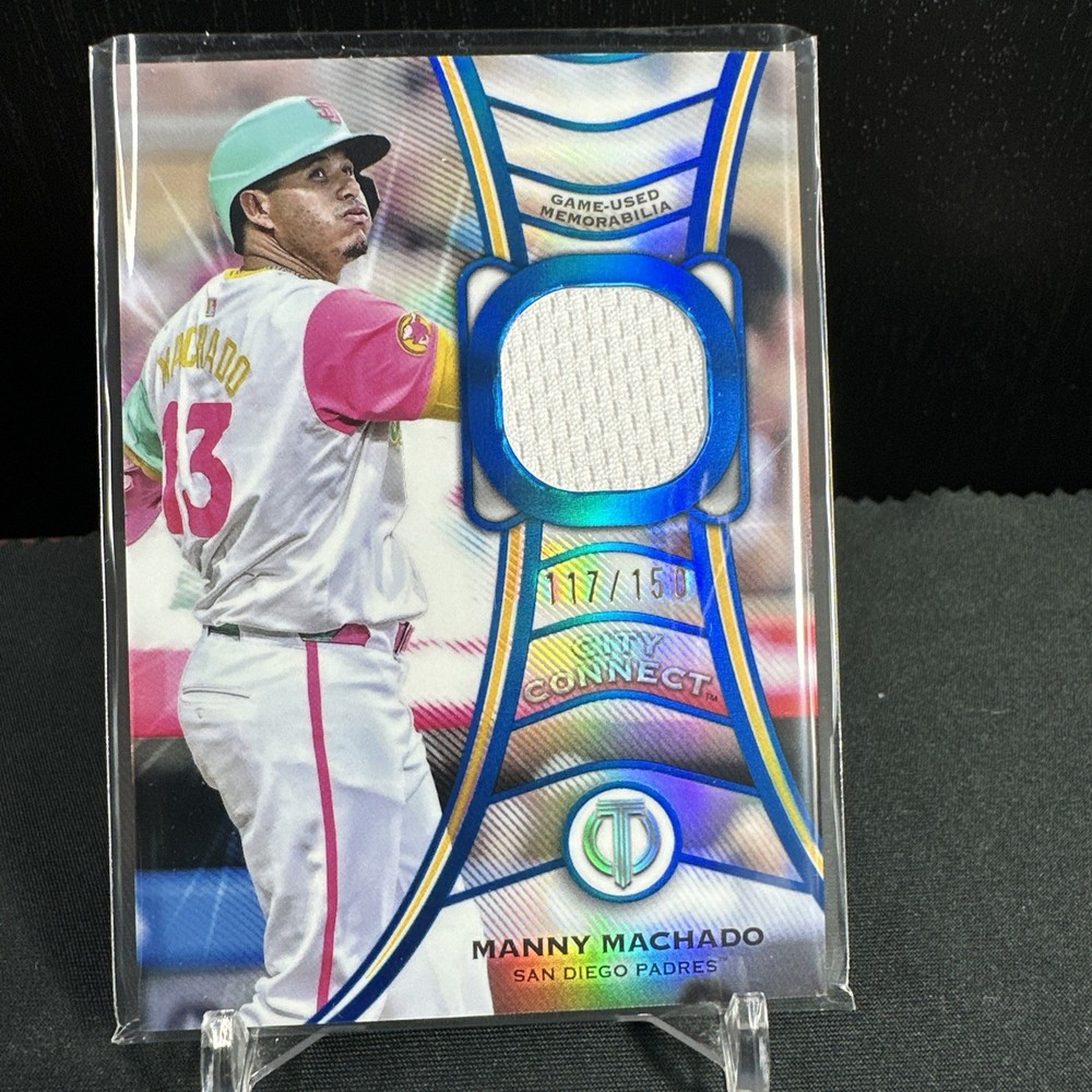 117/150 MANNY MACHADO BLUE TRIBUTARIES RELIC 2025 Topps Tribute #TT-MM PADRES !!