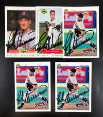 Lot of 5 – Rick Huisman Giants 1992 Upper Deck In Person IP TTM Signed Auto