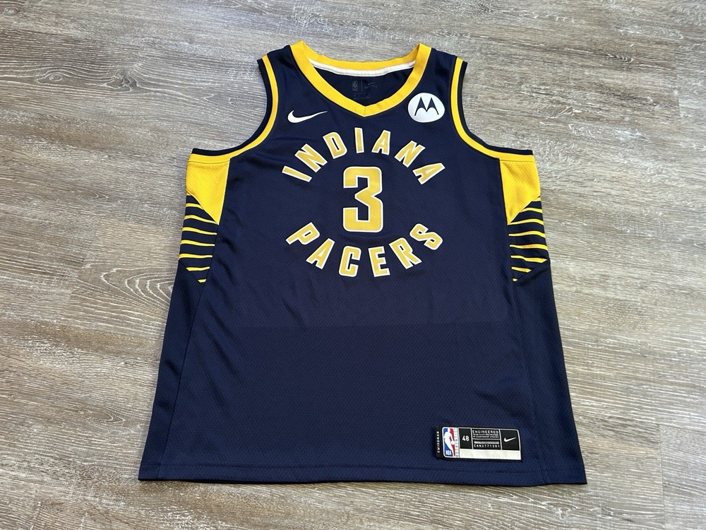 Indiana Pacers Chris Duarte NIKE Icon Edition Swingman Jersey Mens Large 48 NBA