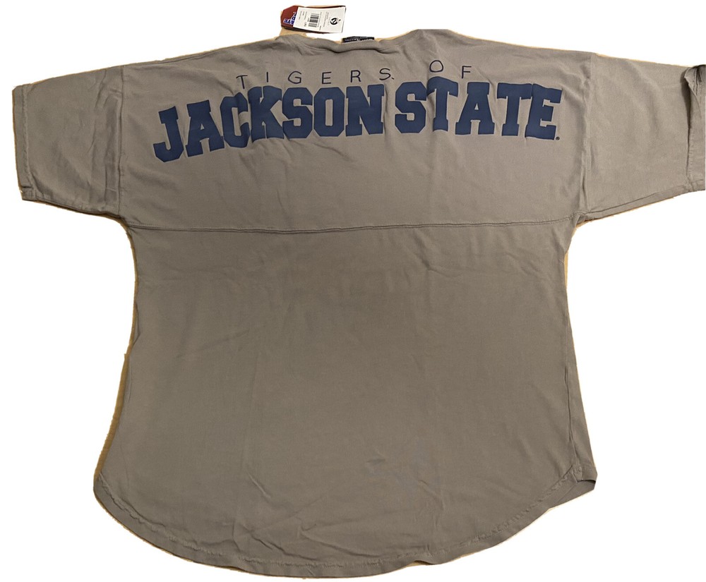 Jackson State Spirit Jersey NWT Shirt NEW University Tigers M Mississippi V-Neck