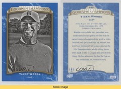 2017 Upper Deck Goodwin Champions Black & White Royal Blue Tiger Woods READ uk2
