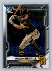 2021 Bowman Draft JACKSON MERRILL 1st Bowman Chrome San Diego Padres #BDC-119