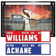 Fantasy Football AUCTION Draft Board Kit – NEW for 2026 – Stickers & Board