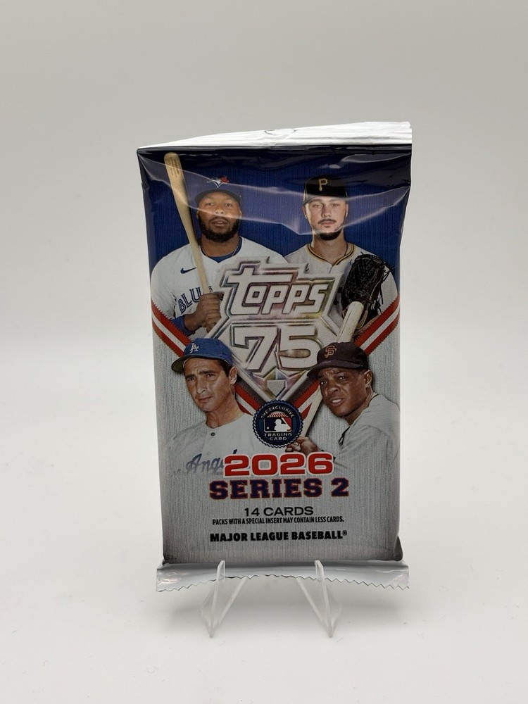 2026 TOPPS SERIES 2 BASEBALL DISPLAY BOX Pack (1) ONE Single Pack 14 Cards