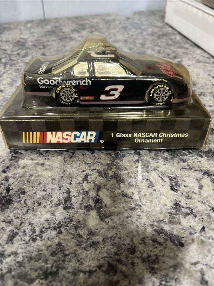 Dale Earnhardt Sr. #3 NASCAR GLASS Ornament Goodwrench 1/43 scale