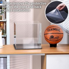 Clear Acrylic Display Case UV Protected Acrylic Basketball Holder, Display Case