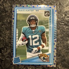 2025 Panini Donruss Optic Travis Hunter Rated Rookie Stars Prizm Jaguars #201