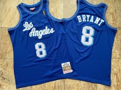 Los Angeles Lakers Kobe Bryant 8 blue retro vintage basketball jersey