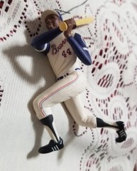 Lot Of 3 Sport Ornaments, Magic Johnson, Hank Aaron & Joe Namath