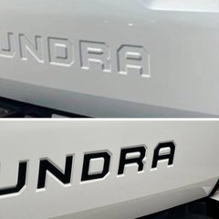 Toyota Tundra 2022-Up Tailgate Acrylic Letter Kit – 7 Colors