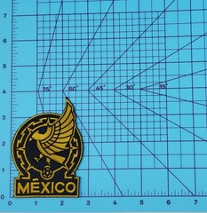 Seleccion Mexicana Gold Futbol Mexico Soccer Embroidered Iron-on Patch – 3.75″